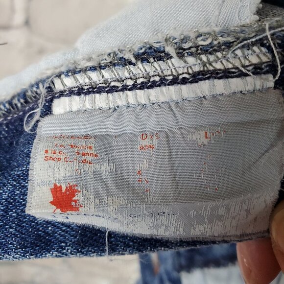 Vintage 80's Jean Shorts High Rise Mom Size 13 Cotton Denim Bermuda Festival - Picture 9 of 10